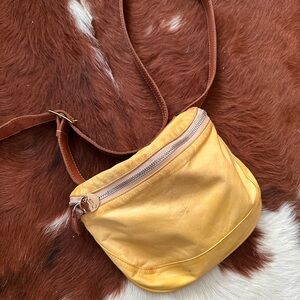 Clare V. OG Fanny/ belt bag | mustard yellow | well loved